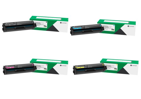 Lexmark C3220K0 C3220C0 C3220M0 C3220Y0 Toner Multipack CMYK (4er Set)