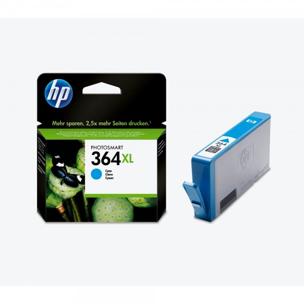 HP 364 XL / CB323EE Tinte Cyan