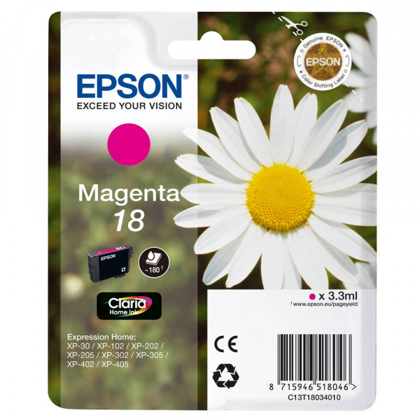 Epson 18 / C13T18034012 Tinte Magenta