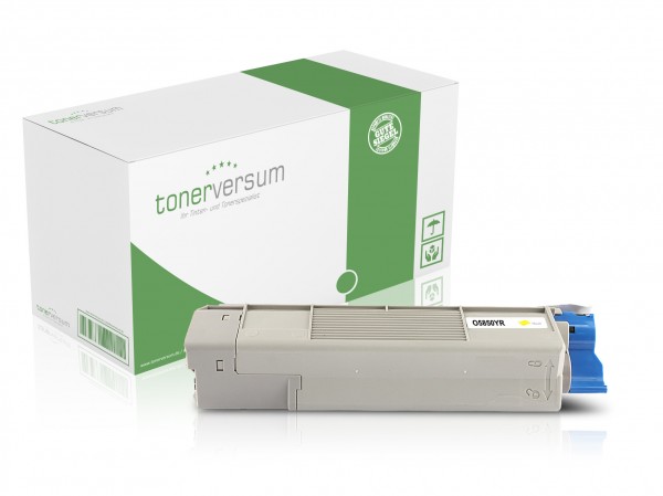Alternativ zu OKI 43865721 / C5850 / C5950 Toner Yellow