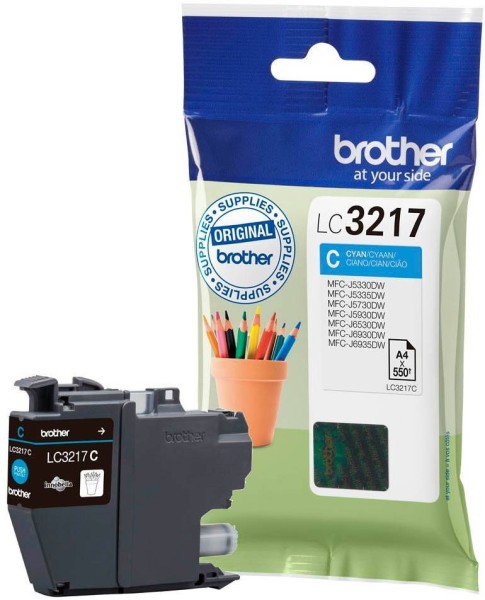 Brother LC-3217C Tinte Cyan
