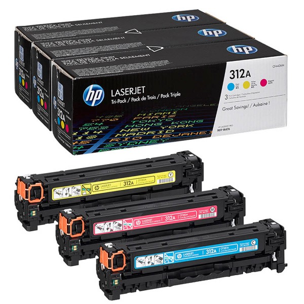 HP CF440AM / 312A Toner Multipack CMY (3er Set)