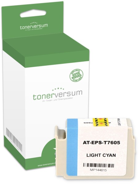 Alternativ zu Epson T7605 / C13T76054010 Tinte Light Cyan