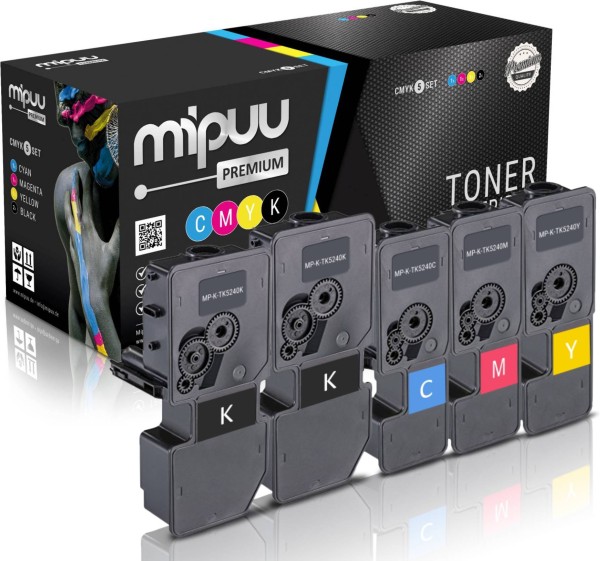 Mipuu Toner ersetzt Kyocera TK-5240 Multipack CMYK (5er Set)