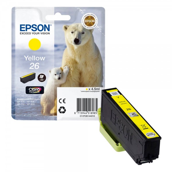 Epson 26 / C13T26144012 Tinte Yellow