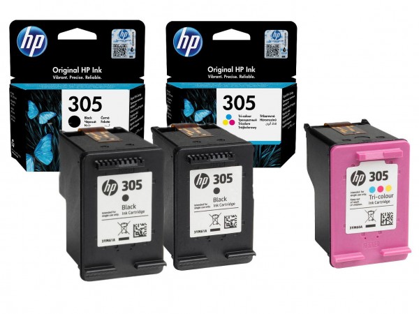 HP 305 / 3YM61AE 3YM60AE Tinten Multipack (2x Black / 1x Color)