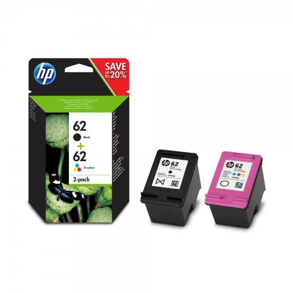 HP 62 / N9J71AE Tinten Multipack (1x Black / 1x Color)