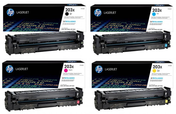 HP CF540X CF541X CF542X CF543X / 203X Toner Multipack CMYK (4er Set)