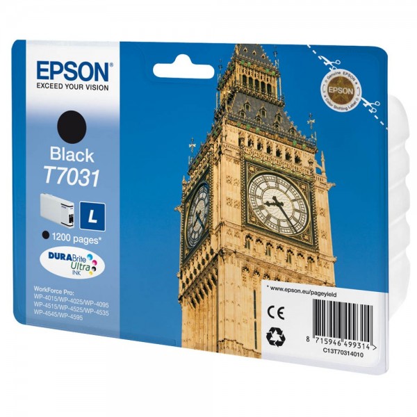 Epson T7031L / C13T70314010 Tinte Black