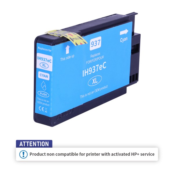 Kompatibel zu HP 937e / 4S6W6NE Tinte Cyan