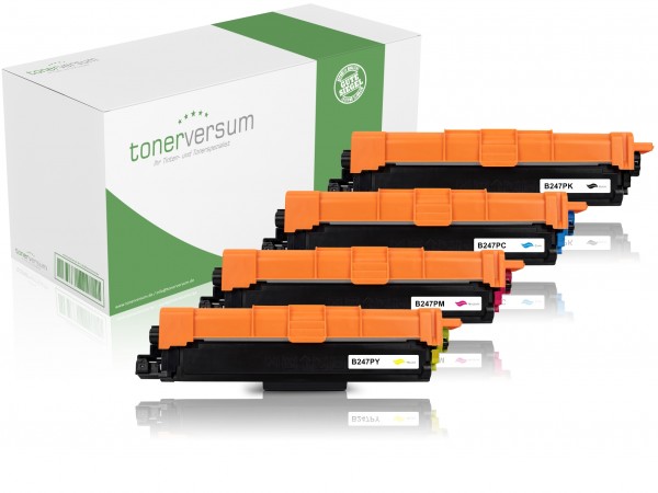 Alternativ zu Brother TN-247 Toner Multipack CMYK (4er Set)