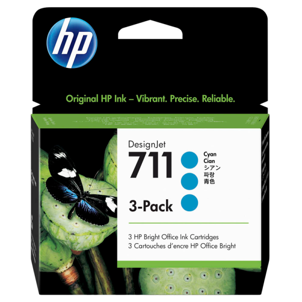 HP CZ134A / 711 Druckerpatronen cyan 3er-Set