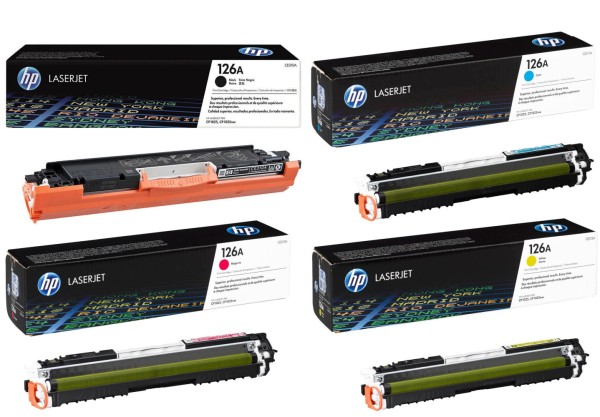 HP CE310A CE311A CE312A CE313A / 126A Toner Multipack CMYK (4er Set)