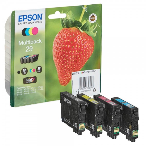 Epson 29 / C13T29864012 Tinten Multipack CMYK (4er Set)