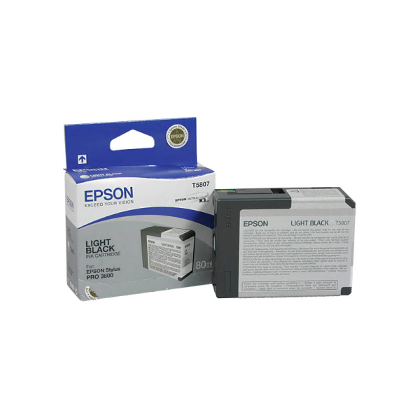 Epson C13T580700 / T5807 Druckerpatrone light schwarz