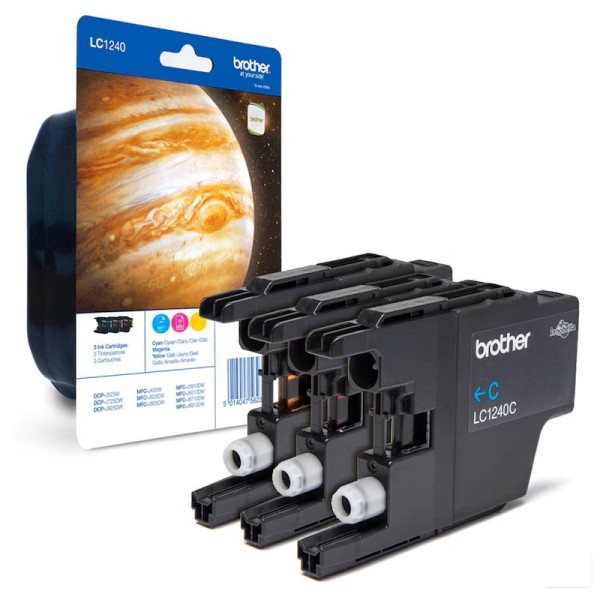 Brother LC-1240RBWBPDR Druckerpatronen cyan, magenta, gelb 3er-Set