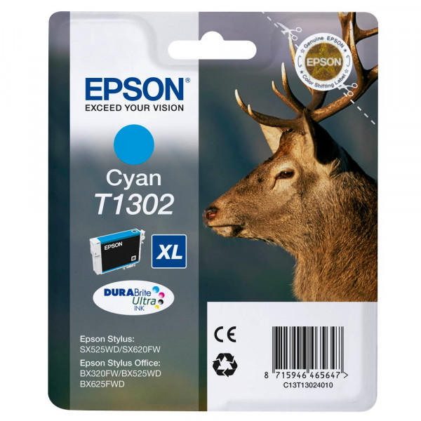 Epson T1302 XL / C13T13024010 Tinte Cyan