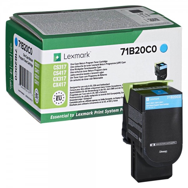 Lexmark 71B20C0 Toner Cyan