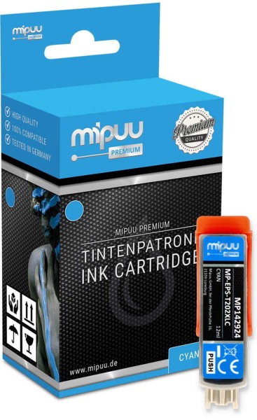 Mipuu Tinte ersetzt Epson 202 XL / C13T02H24010 Cyan