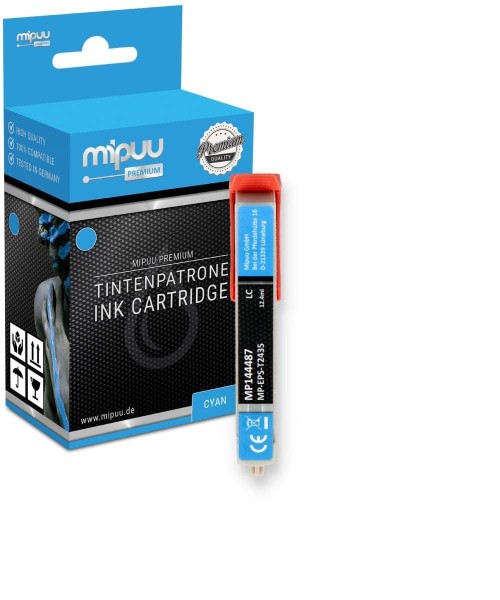Mipuu Tinte ersetzt Epson 24 XL / C13T24354012 Light-Cyan