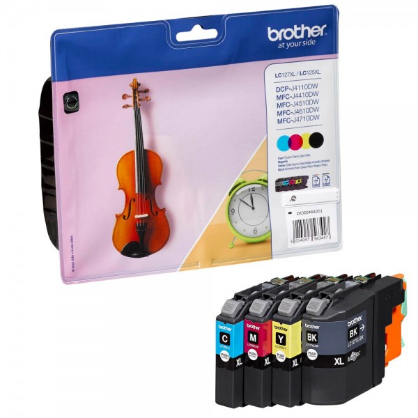 Brother LC-127XLVALBPDR Tinten Multipack CMYK (4er Set)