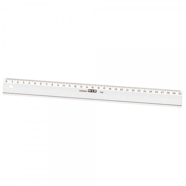 M + R Lineal 30 cm glasklar