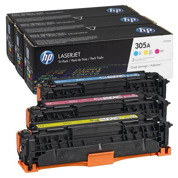 HP CF370AM / 305A Toner Multipack CMY (3er Set)