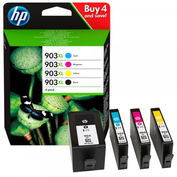 HP 903 XL / 3HZ51AE Tinten Multipack CMYK (4er Set)