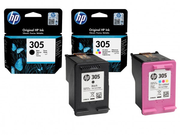 HP 305 / 3YM61AE 3YM60AE Tinten Multipack (1x Black / 1x Color)