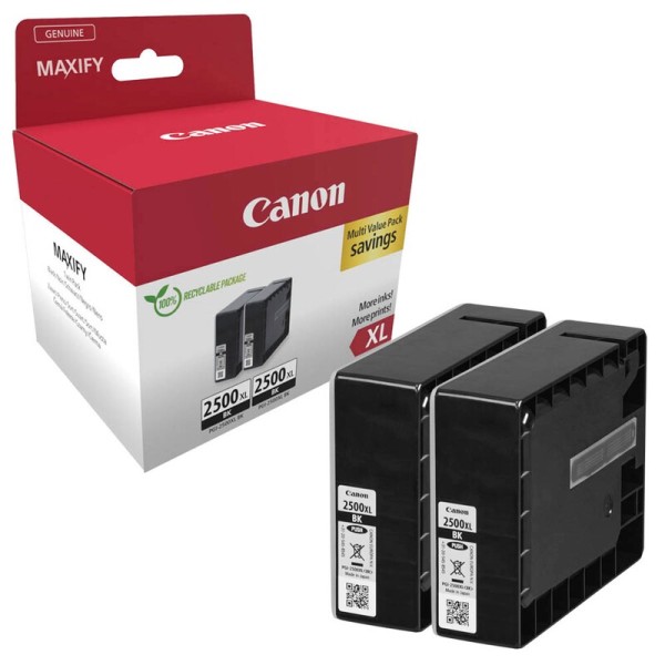 Canon 9254B011 / PGI-2500 XL BK TWIN Druckerpatronen schwarz 2er-Set