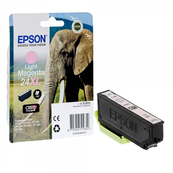 Epson 24 XL / C13T24364012 Tinte Light Magenta