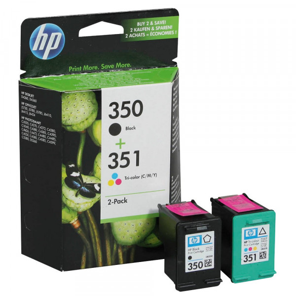 HP 350 / 351 / SD412EE Tinten Multipack (1x Black / 1x Color)