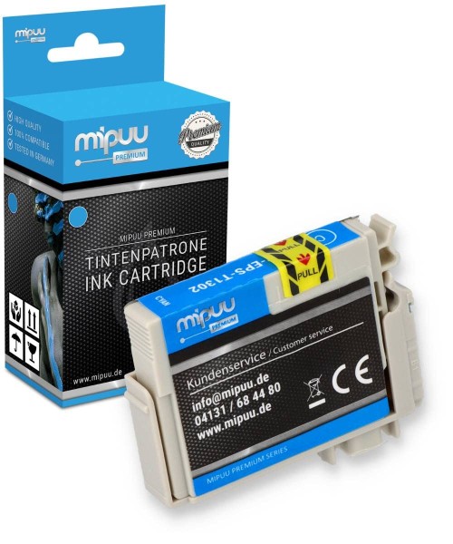 Mipuu Tinte ersetzt Epson T1302 / C13T13024010 Cyan XXL