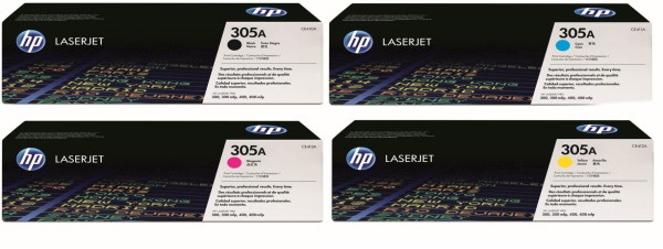 HP CE410A CE411A CE412A CE413A / 305A Toner Multipack CMYK (4er Set)