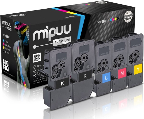 Mipuu Toner ersetzt Kyocera TK-5230 Multipack CMYK (5er Set)