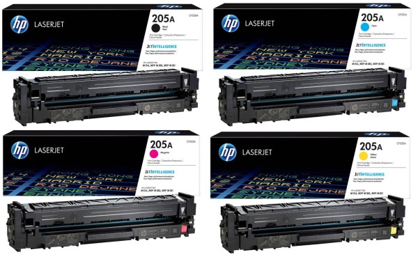 HP CF530A CF531A CF532A CF533A / 205A Toner Multipack CMYK (4er Set)