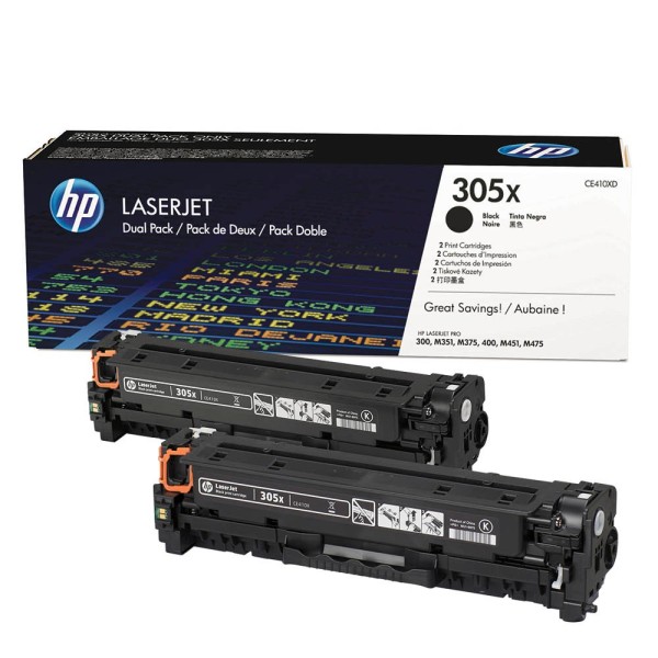 HP CE410XD / 305X Toner Black (2er Pack)