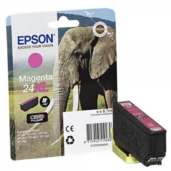 Epson 24 XL / C13T24334012 Tinte Magenta