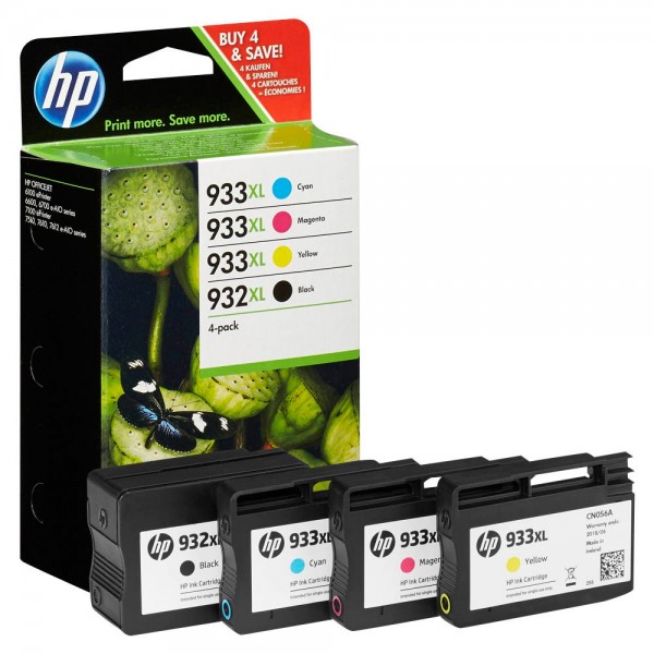 HP 932 XL / HP 933 XL / C2P42AE Tinten Multipack CMYK (4er Set)