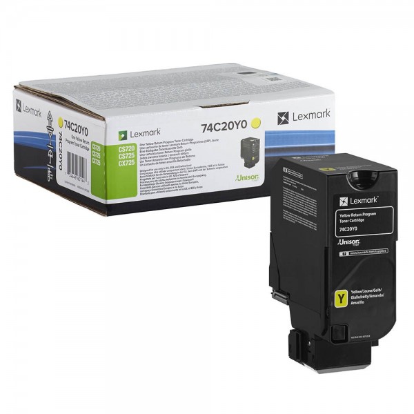 Lexmark 74C20Y0 Toner Yellow