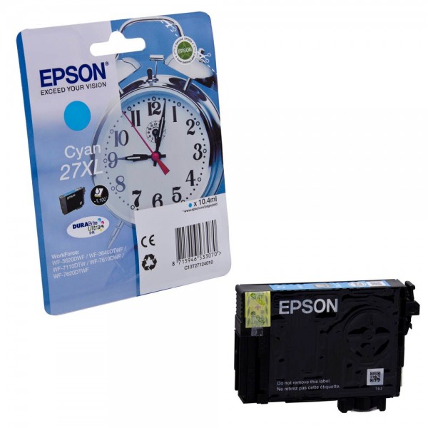 Epson 27 XL / C13T27124012 Tinte Cyan