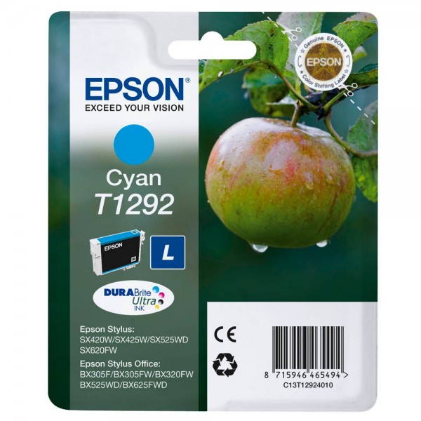 Epson T1292L / C13T12924012 Tinte Cyan