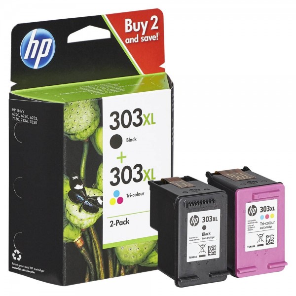 HP 303 XL / 3YN10AE Tinten Multipack (1x Black / 1x Color)