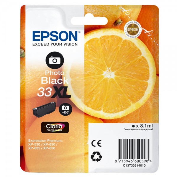 Epson 33 XL / C13T33614012 Photo-Black