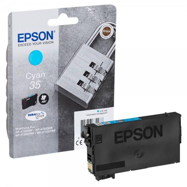 Epson 35 / C13T35824010 Tinte Cyan