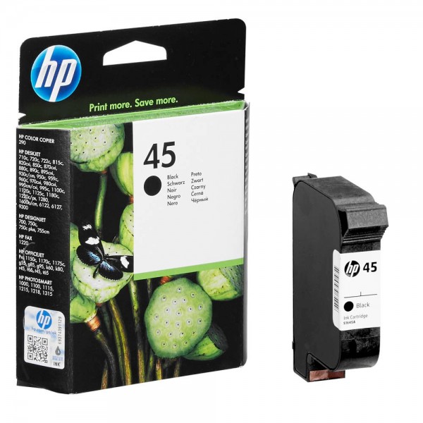 HP 45 / 51645AE Tinte Black