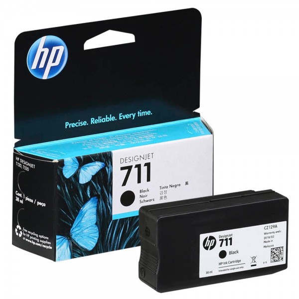 HP 711 / CZ129A Tinte Black