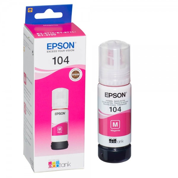 Epson 104 / C13T00P340 Nachfüll-Tinte Magenta 65 ml