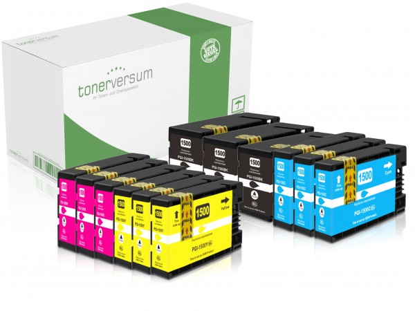 Alternativ zu Canon PGI-1500 XL / 9182B001 9194B001 9193B001 9195B001 Tinten Multipack CMYK (12er Set)