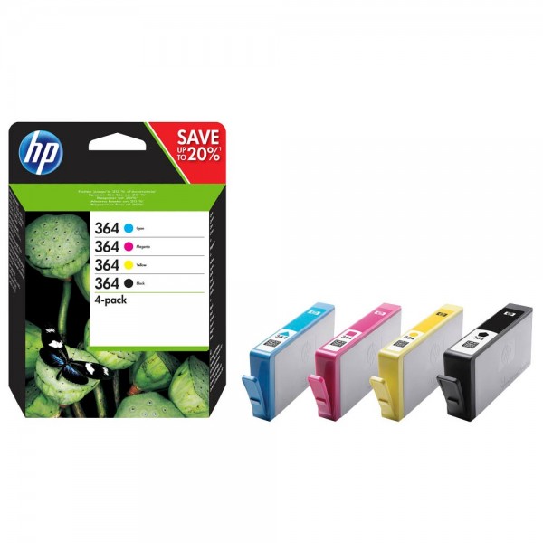 HP 364 / N9J73AE Tinten Multipack CMYK (4er Set)